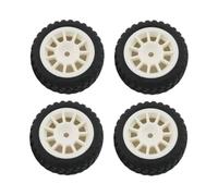 MGHGFYTAS RC Car Accessories Compatible With SY1201 SY1202 SY1203 SY1204 1/12 RC Car Upgrade Modification Parts Accessories 4PCS 70mm Rubber Tire Tyre Wheel(Silver)