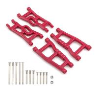 MGHGFYTAS RC Car Accessories Compatible With Traxxas For Slash 2WD For VXL For Nitro For Slash 1/10 RC Car Upgrades Parts Front And Rear Suspension Arm Set(Red)
