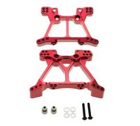 MGHGFYTAS RC Car Accessories Compatible With Traxxas For Slash For Stampede 4X4 For VXL 1/10 RC Car Upgrade Parts Accessories Metal Front And Rear Shock Tower 6838 6839(Red)