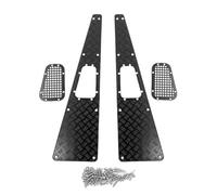 MGHGFYTAS RC Car Accessories Compatible With Traxxas For TRX4 For Defender 1/10 RC Crawler Upgrade Modification Parts Accessories Metal Anti-skid Plate Intake Grille(Black)