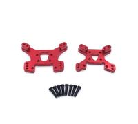 MGHGFYTAS RC Car Accessories Compatible With Wltoys 124017 124019 144001 144010 RC Car Upgrade Modification Parts Accessories Metal Front Rear Shock Absorber(Red)