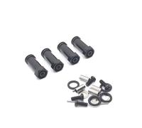 MGHGFYTAS RC Car Accessories Compatible With WLtoys 144010 144001 144002 124016 124017 124018 124019 RC Car Upgrade Parts Accessories Metal Wheel Widening Adapter(Black)