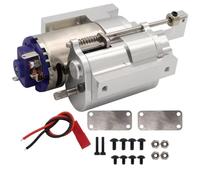 MGHGFYTAS RC Car Accessories Compatible With WPL B1 B14 B24 C14 C24 For MN D90 D91 MN96 1/12 RC Car Parts Accessories Metal 2-Speed Gearbox Transmission(Silver)