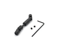 MGHGFYTAS RC Car Accessories Compatible With WPL D12 1/10 RC Car Upgrade Modification Replacement Parts Accessories Metal Transmission Shaft(Black)