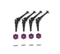 MGHGFYTAS Rc Car DriveShafts Compatible With MJX 14209 14210 16207 16208 16209 16210 H16 Rc Crawler Car Truck Accessories Parts Transmission Shaft Combiner(Purple)