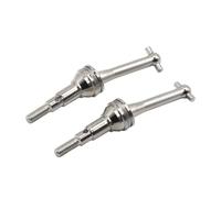 MGHGFYTAS Rc Car DriveShafts Compatible With MJX 14301 14302 CVD 14410 1/14 RC Car Upgrade Parts Accessories 2Pcs Metal Drive Shafts Dog Bone(Silver)