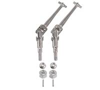 MGHGFYTAS Rc Car DriveShafts Compatible With MJX For Hyper Go 14210 1/16 16207 16208 16209 16210 H16 1/14 RC Car Upgrade Parts Accessories Metal CVD Drive Shaft(Silver)