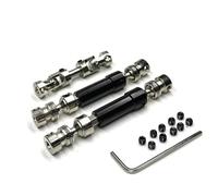 MGHGFYTAS Rc Car DriveShafts Compatible With MN128 MN86 MN86S MN86K MN86KS For MN G500 1/12 RC Car Parts Accessories 3pcs Metal CVD Driveshaft(Black)