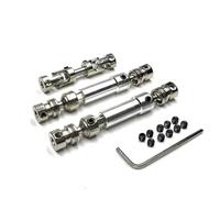 MGHGFYTAS Rc Car DriveShafts Compatible With MN128 MN86 MN86S MN86K MN86KS For MN G500 1/12 RC Car Upgrade Parts Accessories 3pcs Metal CVD Driveshaft(Silver)