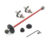 MGHGFYTAS Rc Car DriveShafts Compatible With Wltoys 124016 124017 124019 124007 124008 For RIaarIo 1/12 Rc Car Parts Metal Differential And Central Drive Shaft(Red)