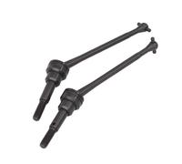 MGHGFYTAS Rc Car DriveShafts Compatible With WLtoys 12423 12427 12428 1/12 RC Car Crawler Car Truck Upgrade Parts 2Pcs Metal Front Drive Shaft CVD(Black)