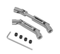 MGHGFYTAS Rc Car DriveShafts Compatible With WPL C14 C24 C34 For MN D90 D91 D96 D99 D99S MN90 For MN98 For MN99S RC Car Parts Accessorie 2pcs Metal Driveshaft(Grey)