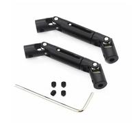 MGHGFYTAS Rc Car DriveShafts Compatible With WPL C14 C24 C34 For MN D90 D91 D96 D99 D99S MN90 For MN98 For MN99S RC Car Parts Accessorie 2pcs Metal Driveshaft(Black)