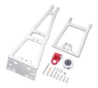 MGHGFYTAS RC Car Parts Compatible With LCG For SCX10 For TRX4 For Capra 1/10 RC Crawler Car For Chassis Part Adjustable Double Stent Rescue Crane Arm Wrecker Kit(Silver)