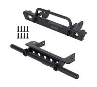 MGHGFYTAS RC Car Parts Compatible With Vanquish VS4-10 For Phoenix 1/10 RC Crawler Car Upgrade Parts For LCG For Chassis Metal Front Rear Bumper Set(1 Set)