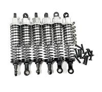 MGHGFYTAS RC Car Shock Absorber Compatible With For Hosim For XINLEHONG For XLH 9125 9155 9156 1/10 RC Car Upgrade Parts Accessories 6Pcs Metal Oil Shock Absorber Damper