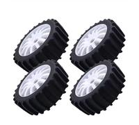 MGHGFYTAS RC Wheel Tire Compatible With Arrma For Redcat For Team For Baja 1/8 RC Car 4Pcs 120Mm Snow Sand Paddle Tire Wheel Tyre 17Mm Hex RC Car Tires