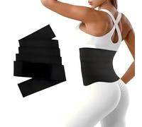 MGHLKF Waist Trainers For Women Belly Fat,Postpartum Belly Wrap For Tummy Control,Bandage Wrap Waist Trainer, Waist Trainer For Women Lower Belly Fat Black, Black, One Size