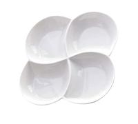 MGHRUE Compartment Plate Divided Plate Jewelry Plate Olive Dish Server Divided Serving Plate Dessert Trays Party Server Display Nut Tray Ceramics Appetizer