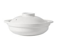 MGHRUEWH Casserole Large Capacity Ceramic Clay Pot Gas Stove High-Temperature Shallow Pot Perfect for Cooking Casseroles Stews And Claypot Rice,2.1L
