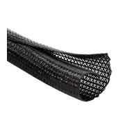 MGI SpeedWare Braided Split-Sleeve Wire Loom for High-Temperature Automotive Harness and Home Cable Management 10 feet (1/2")