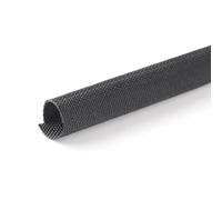 MGI SpeedWare Woven Mesh Split-Sleeve Wire Loom for High-Temperature Automotive Harness and Home Cable Management - 25 feet (1/4")