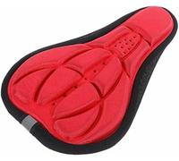 MGIA Tech Bike Saddle cover3D Silicone Gel Bicyle Seat Cover with Anti-slip & Dust Resistant Cover, RED