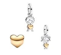 MGIUL Winnie Piglet Pigpy & Donkey Eeyore Charm for Women Bracelets Necklaces with 5A Cubic Zirconia 925 Sterling Silver Pendants Beads Jewelry Gift for Girls Boys