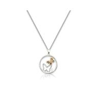 MGJ™ Crystal Silver Necklace with Enchanted Pendant - Hypoallergenic Silver Jewellery Gift for Her - Tree of Life, Full Moon, or Butterfly Style Christmas Jewellery Gifts (Butterfly Pendant)