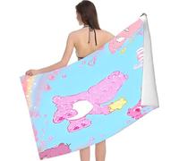 MGKEOUF 1PCS Rainbow Bear Kids Towel,Personalised Cute Bear Beach Towel Microfiber, Large Beach Towels for Adults & Girls for Beach Pool Bath Family Gatherings Party Favours