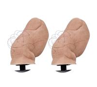 MGKEOUF 2PC Funny Toe Shoe Charms for Croc, 1 Pair Toe Shoe Decoration Charm, DIY Mini 3D Stereoscopic Toe Clog Accessories, Hilarious Realistic Toes Charms for Kids Adult Party Birthday Gifts