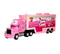 MGKEOUF Car Transporter Truck Toy, Cars Toy 21 cm Lightning Vehicle Car Movie Roles Toy Car,Truck Toy Gift for Toddlers Girls Age 4-6 Birthday Gift Christmas Party Favor (Pink)