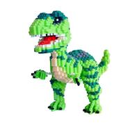 MGKEOUF Dinosaur Building Blocks for Adults, 3D Ancient Creature Model Toys, Dino Skeleton Furniture Decoration for Desk, Unique Fun Ornaments, Birthday Gift for Men Women Age 14+