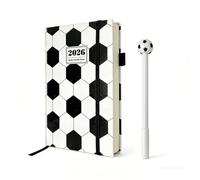 MGKEOUF Football Pattern Notebook,Football Notebook Set,Soccer Pattern Cover A5,Notebooks For Writing, Journal, Notes, Letters Use, For Adults, Boys And Girls,2pcs