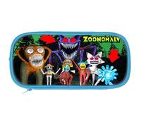 MGKEOUF Zoonomaly Pencil Case Boys, Cartoon Big Capacity 2 Compartments Double Layer Figure Pencil Case, Canvas Pencil Pouch with Zipper, for Stationery, Toiletries, Makeup,Travel & Office Supplies