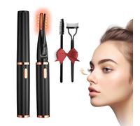 MGKO Heated Eyelash Curlers, 2 in 1 Clip-Type Eyelash Curler, Natural Curling 24 Hours Long Lasting, 3 Temperature Modes with USB Rechargeable, Gift for Women Girls (M-xz2), Black (M-xz2)