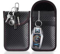 MGL Faraday Pouch Car Keys, Car Key Signal Blocker, RFID Key Pouch Keyless Car Blocker, Blocking Signal Keyless Entry Car Keys Case, Anti-Theft Remote Entry Smart Fobs Protection (Small 12.5x8cm)