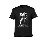 Mgla Exercise in Futulity Further Dowm The Nest Graphic Printed T-Shirt Fashion Mens Black Tee M