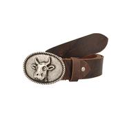 MGM Costume Belt with Cow, Brown, 110 cm