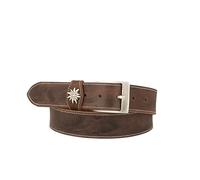 MGM Costume Belt with Edelweiss, Brown, 110 cm