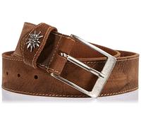 MGM Costume Belt with Edelweiss, Nougat, 110 cm