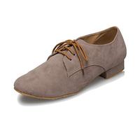 MGM-Joymod Men's Classic Lace-up Tango Social Salsa Chacha Jazz Rumba Samba Ballroom Latin Modern Dance Shoes (Style1 Grey) 9.5 M UK