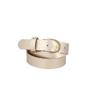 MGM Mia Women's Metallic Leather Belt (Pack of 1), gold, 95