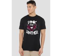 Mgm Pink Panther Spray Panther T Shirt, Black Other Black L