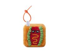 MGM Toy Squarepal Key Ring - Hot Dog - Anti-Stress - 193723 - Memory Foam - Gadget - Gift - Fast Food - Rehabilitation - Anxiety - Sensory Toy - From 2 Years