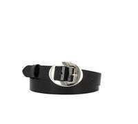 MGM Women's Modern Patent Belt, Black (Black), M