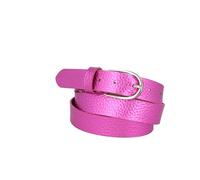 MGM Women's Metallic Leather Belt Mia Belt, Pink, 85, pink, 85