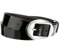MGM Women's Modern Patent Belt, Black (Black), M
