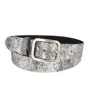 MGM Women's Soft Glam Belt, Silver (Titanium 1), 85 cm ('s Size: 85)
