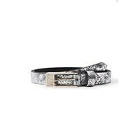MGM Women's Soft Glam Small Belt, Silver (Titanium 1), 100